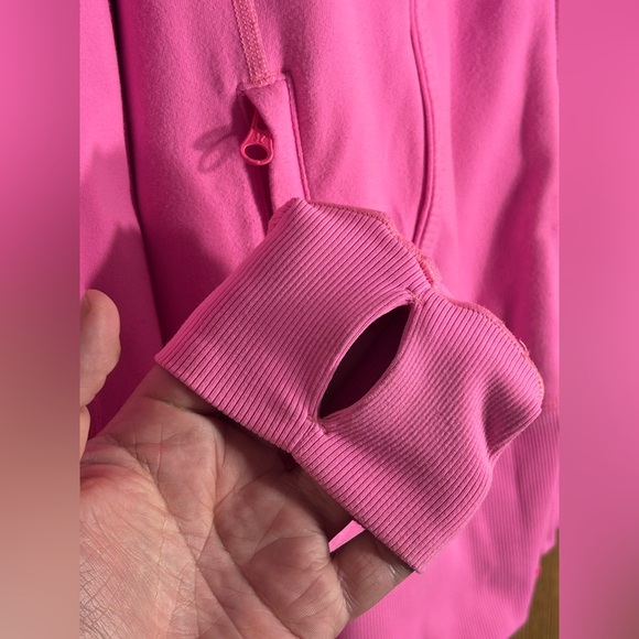 Lululemon Nice Asana Zing Pink Slim Fit Full Zip Yoga Jacket - Picture 5 of 9